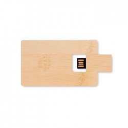 16GB USB: bambusowa obudowa pamięć odzież reklamowa z nadrukiem logo, haft sekundo.pl