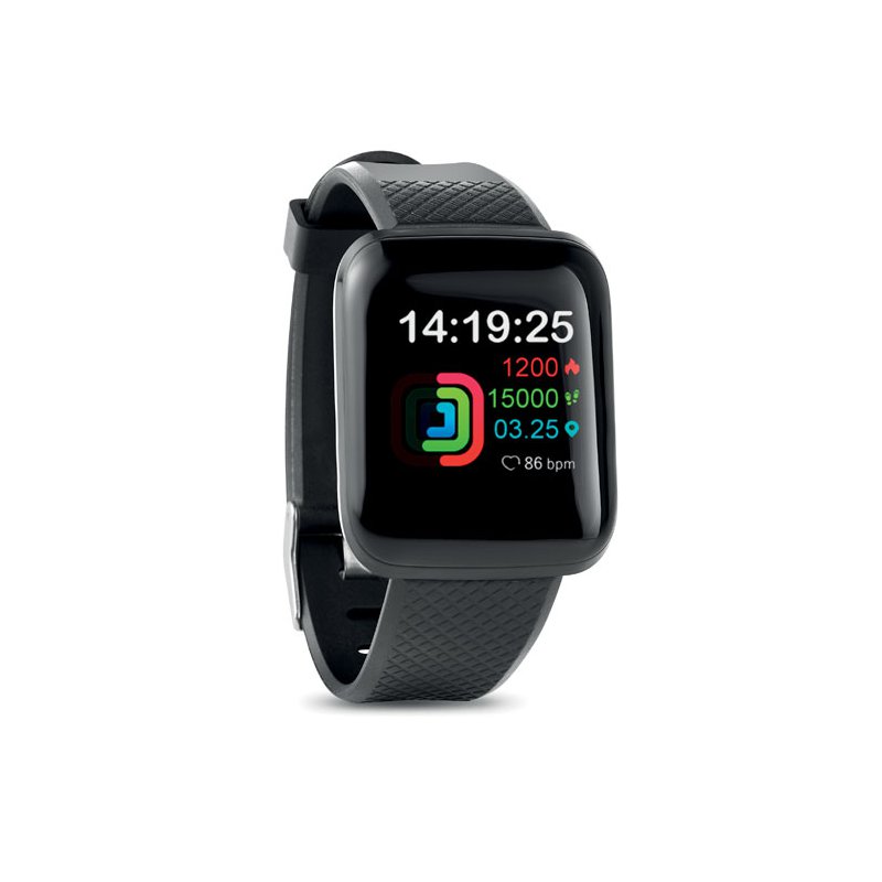 Monitorujący smartwatch odzież reklamowa z nadrukiem logo, haft sekundo.pl evesti.pl