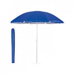 Parasol przeciwsłoneczny royal blue, turquoise, grey reklamowy z nadrukiem logo