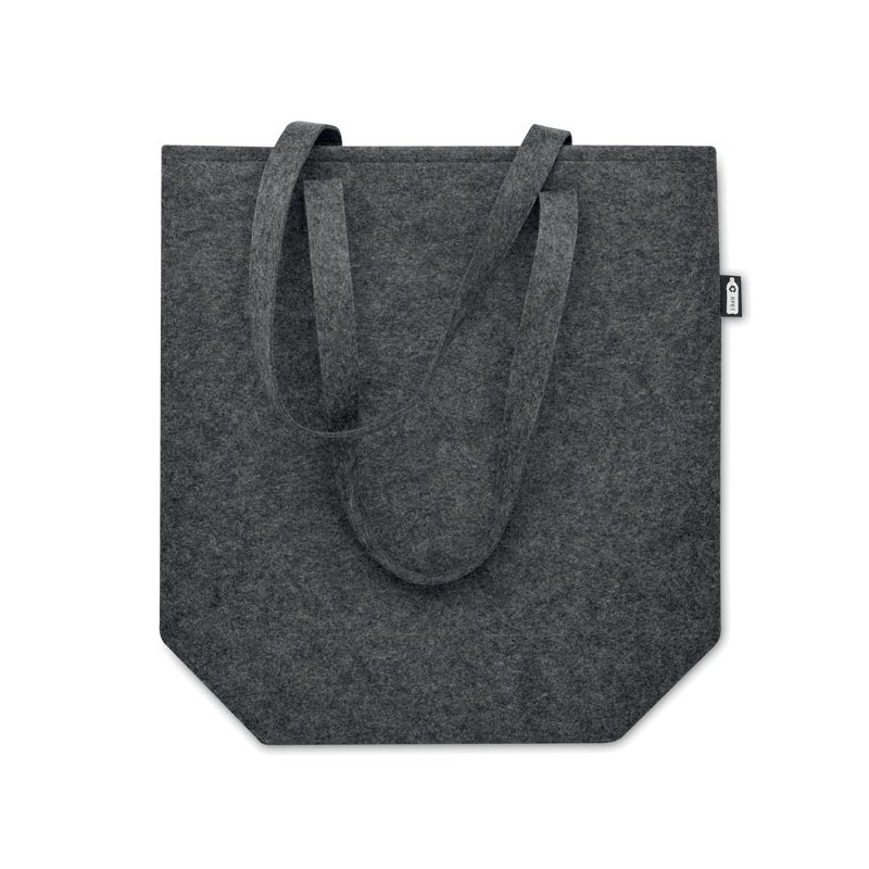 Filcowa torba na zakupy RPET odzież reklamowa z nadrukiem logo, haft sekundo.pl evesti.pl