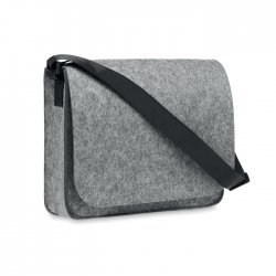 Filcowa torba na laptopa RPET dark grey, grey reklamowy z nadrukiem logo, Sekundo.pl
