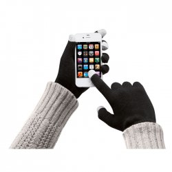 Rękawiczki do smartfonów odzież reklamowa z nadrukiem logo, haft sekundo.pl evesti.pl