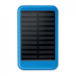 Aluminiowy powerbank z panelem solarnym 4000 mAh odzież reklamowa z nadrukiem logo, haft