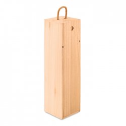 Drewniane pudełko na wino wood reklamowy z nadrukiem logo, Sekundo.pl