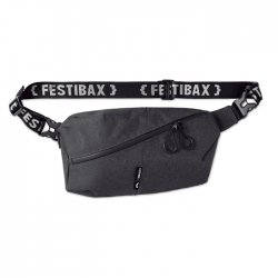 Festibax® Basic niebieski, czarny, grey reklamowy z nadrukiem logo, Sekundo.pl