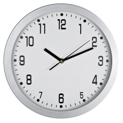 Zegar ścienny CrisMa biały reklamowy z nadrukiem logo, Sekundo.pl