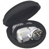 Zestaw - ładowarka samochodowa USB i wtyczka odzież reklamowa z nadrukiem logo, haft