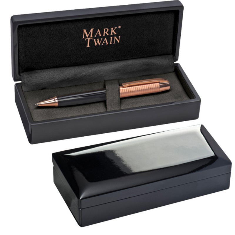 Długopis metalowy Mark Twain odzież reklamowa z nadrukiem logo, haft sekundo.pl evesti.pl