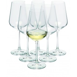 Zestaw 6 kieliszków do białego wina MORETON 6, 250 ml odzież reklamowa z nadrukiem logo