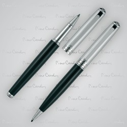 Zestaw piśmienny długopis i pióro kulkowe DIDIER Pierre Cardin czarny reklamowy z