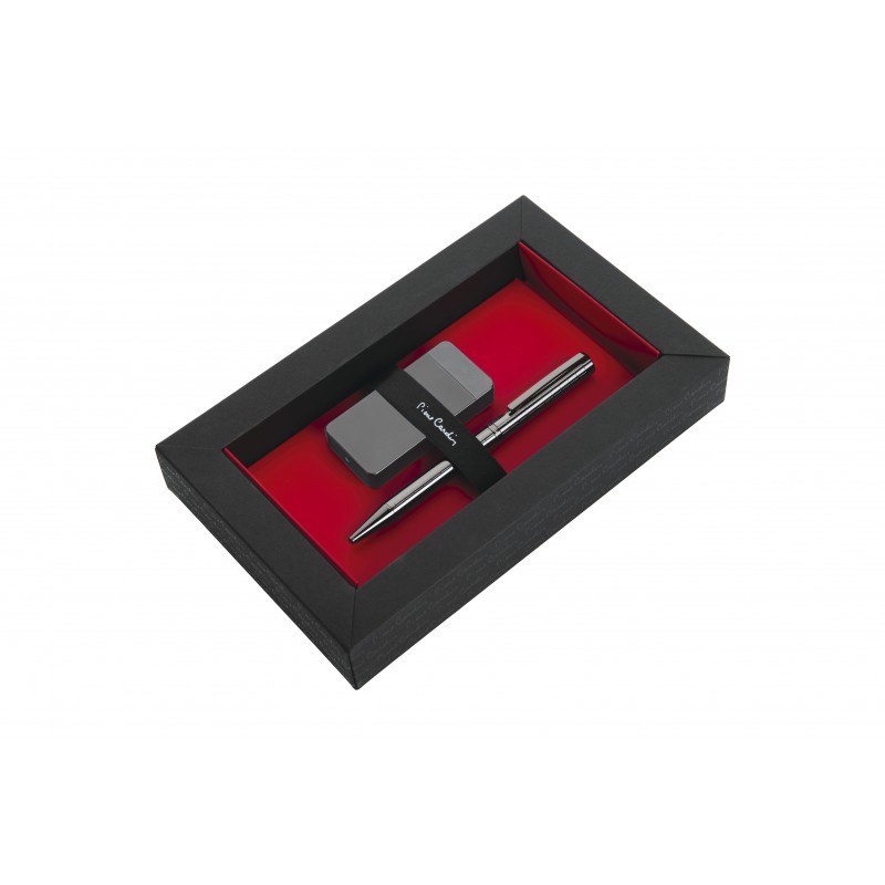 Zestaw upominkowy zapalniczka elektryczna i długopis ELECTRIC SET Pierre Cardin odzież