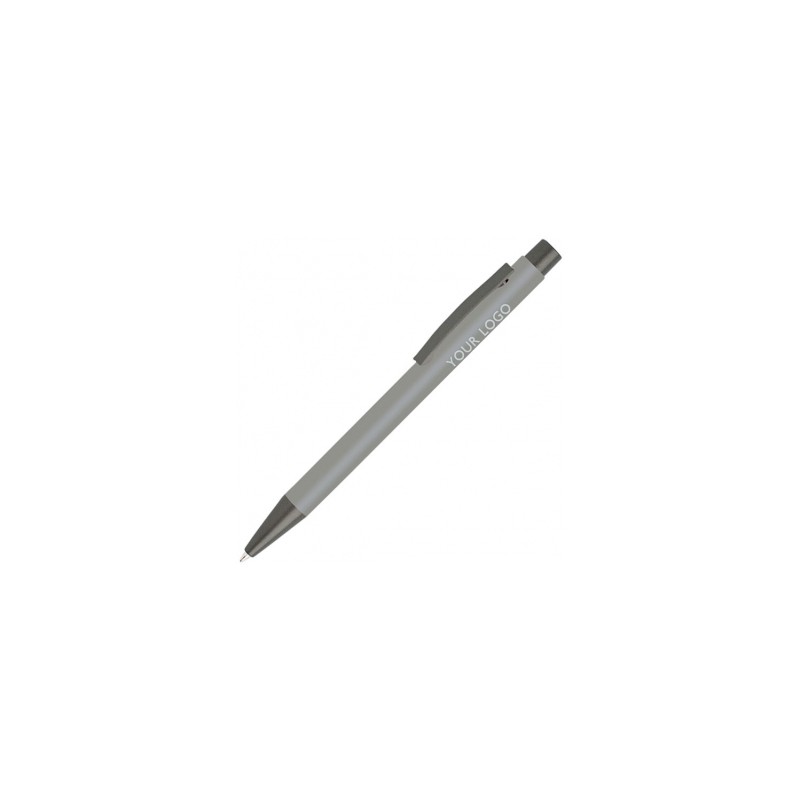 Długopis metalowy aluminiowy soft touch odzież reklamowa z nadrukiem logo, haft