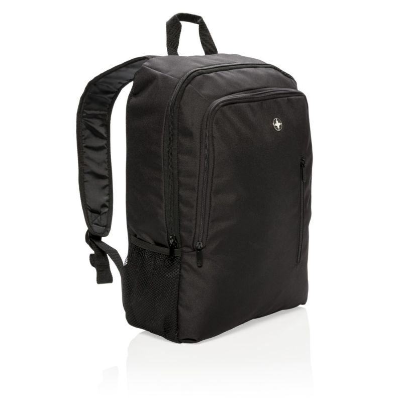 Biznesowy plecak na laptopa 17" Swiss Peak odzież reklamowa z nadrukiem logo, haft