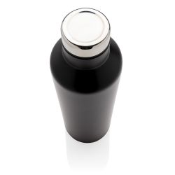 Próżniowa butelka sportowa 500 ml czarny reklamowy z nadrukiem logo, Sekundo.pl