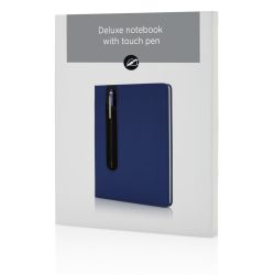 Notatnik A5 Deluxe, touch pen odzież reklamowa z nadrukiem logo, haft sekundo.pl evesti.pl