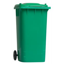 Pojemnik na przybory do pisania "kontener na śmieci" szary, niebieski, zielony, żółty