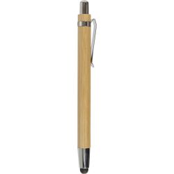 Bambusowy długopis, touch pen odzież reklamowa z nadrukiem logo, haft sekundo.pl evesti.pl