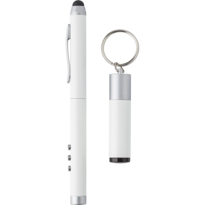 Wskaźnik laserowy, długopis, touch pen, odbiornik odzież reklamowa z nadrukiem logo, haft