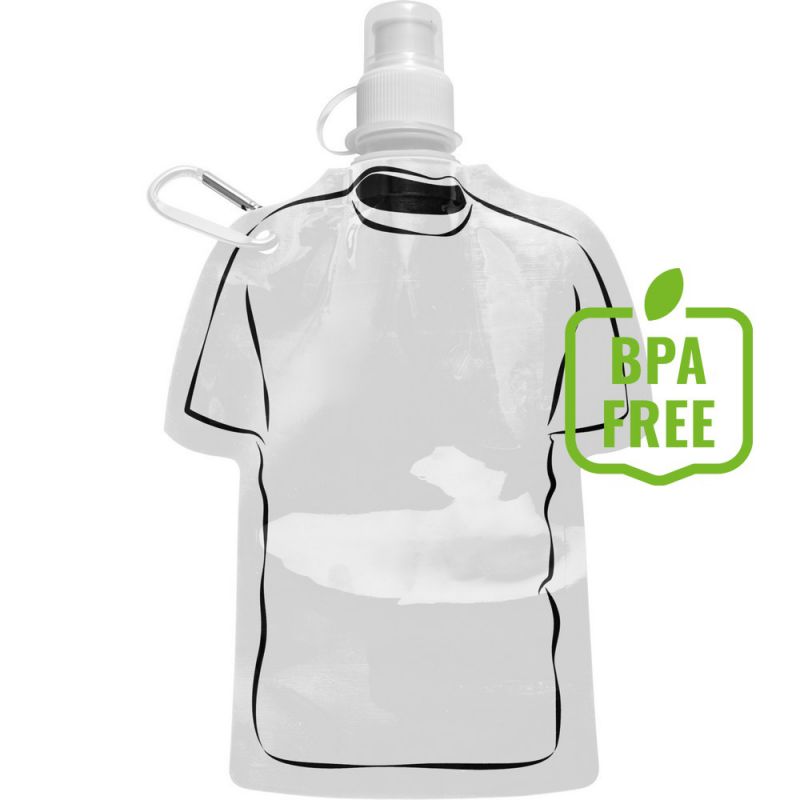 Składana butelka sportowa 320 ml "koszulka" odzież reklamowa z nadrukiem logo, haft