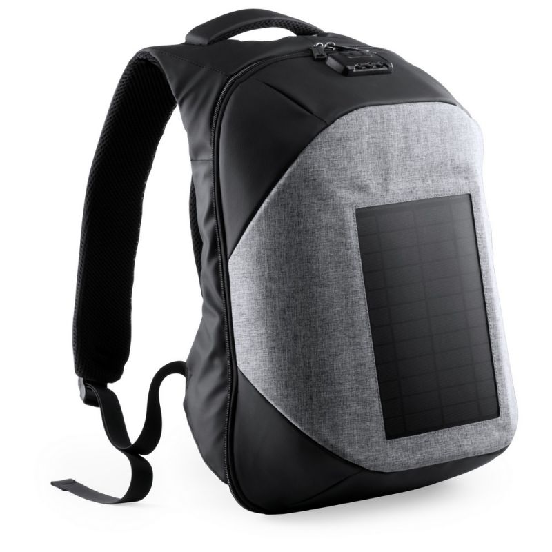 Plecak na laptopa i tablet, ładowarka słoneczna odzież reklamowa z nadrukiem logo, haft