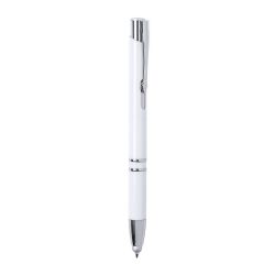 Długopis antybakteryjny, touch pen biały reklamowy z nadrukiem logo, Sekundo.pl