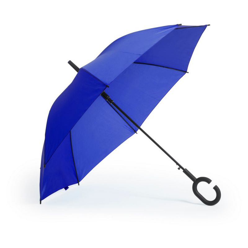 Wiatroodporny parasol automatyczny, rączka C odzież reklamowa z nadrukiem logo, haft