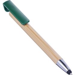 Bambusowy długopis, touch pen, stojak na telefon odzież reklamowa z nadrukiem logo, haft
