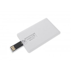 Pamięć USB KARTA 16 GB biały reklamowy z nadrukiem logo, Sekundo.pl