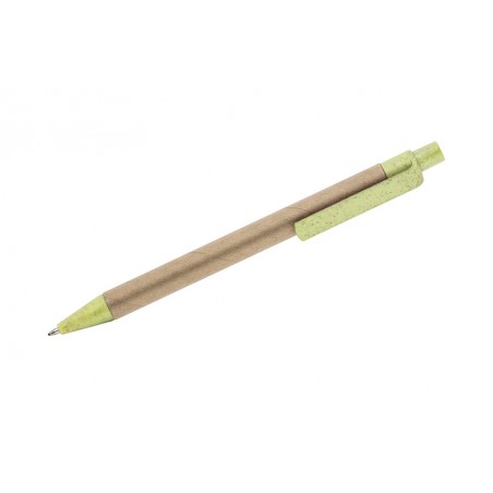 Długopis papierowy TIKO beżowy, czarny, pomarańczowy, zielony jasny, błękitny reklamowy z