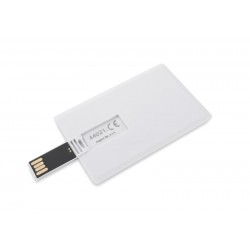 Pamięć USB KARTA 8 GB biały reklamowy z nadrukiem logo, Sekundo.pl