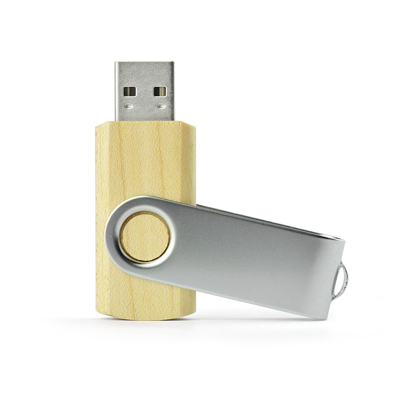 Pamięć USB TWISTER MAPLE 8 GB odzież reklamowa z nadrukiem logo, haft sekundo.pl evesti.pl