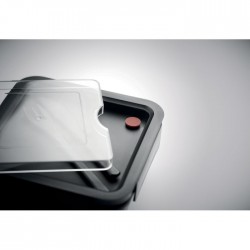 Lunchbox ze sztućcami 600ml odzież reklamowa z nadrukiem logo, haft sekundo.pl evesti.pl