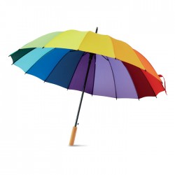 Tęczowy parasol 27 cali multicolour reklamowy z nadrukiem logo, Sekundo.pl