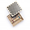 Zestaw gier, szachy, warcaby, domino i mikado odzież reklamowa z nadrukiem logo, haft