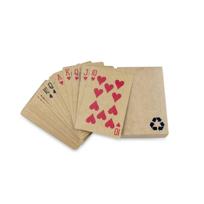 Karty do gry z papieru z recyklingu odzież reklamowa z nadrukiem logo, haft sekundo.pl