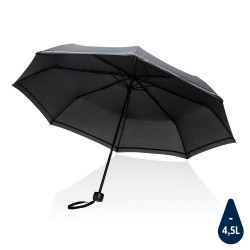 Mały parasol 20.5" Impact AWARE rPET czarny reklamowy z nadrukiem logo, Sekundo.pl