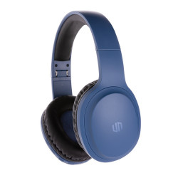 Bezprzewodowe słuchawki nauszne Urban Vitamin Belmond niebieski reklamowy z nadrukiem