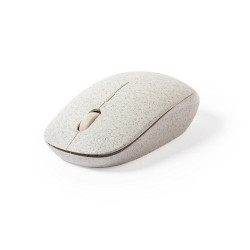 Bezprzewodowa mysz komputerowa ze słomy pszenicznej neutralny reklamowy z nadrukiem logo