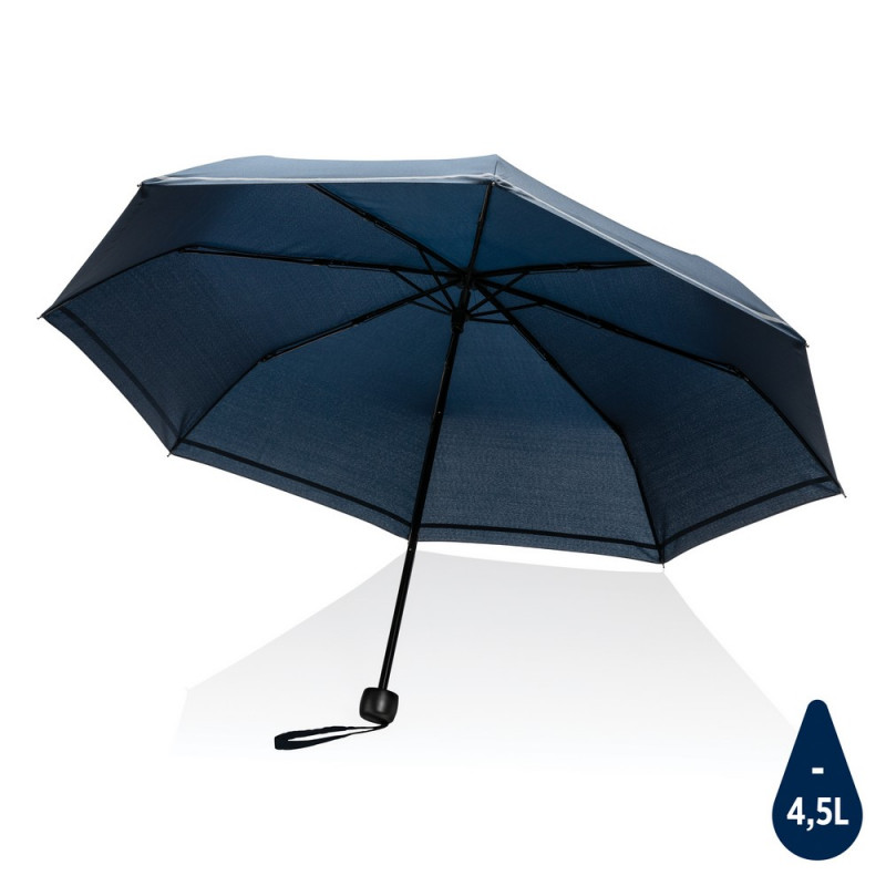 Mały parasol 20.5" Impact AWARE rPET niebieski reklamowy z nadrukiem logo, Sekundo.pl