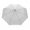 Mały bambusowy parasol 20.5" Impact AWARE rPET biały reklamowy z nadrukiem logo