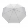 Mały parasol automatyczny 21" Impact AWARE rPET biały reklamowy z nadrukiem logo