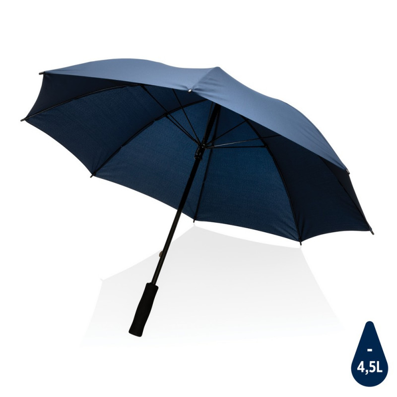 Parasol sztormowy 23" Impact AWARE rPET niebieski reklamowy z nadrukiem logo, Sekundo.pl