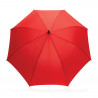 Bambusowy parasol automatyczny 23" Impact AWARE rPET czerwony reklamowy z nadrukiem logo