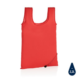 Składana torba na zakupy Impact AWARE™ czerwony reklamowy z nadrukiem logo, Sekundo.pl