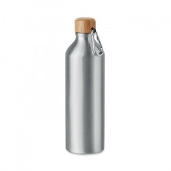 Butelka aluminiowa 800 ml matt silver reklamowy z nadrukiem logo, Sekundo.pl