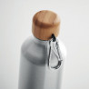 Butelka aluminiowa 400 ml matt silver reklamowy z nadrukiem logo, Sekundo.pl