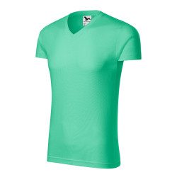Malfini koszulka męska Slim Fit V-neck 146 odzież reklamowa z nadrukiem logo, haft