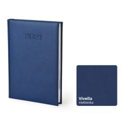Kalendarz książkowy A5 Dzienny Vivella niebieska